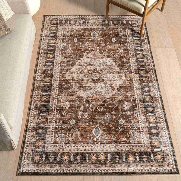 Nuloom Davi Faded Spill Proof Machine Washable Area Rug 5ft x 8ft HJTH03B-508 - main